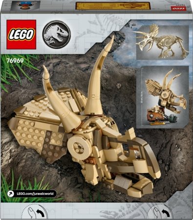 76969 LEGO® Jurassic World™ Dinozauru fosilijas: Triceratopa galvaskauss 