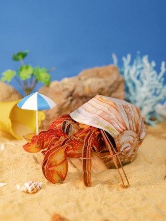 MAKEBUG 3D papīra puzle Hermit Crab, MB-B-0008 