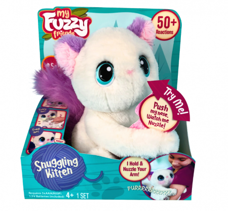 MY FUZZY FRIENDS interaktīvā mīkstā rotaļlieta Kitty, 18297 18297