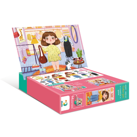 DODO magnētiskā spēle Saģērbt Modes meiteni, 200243 