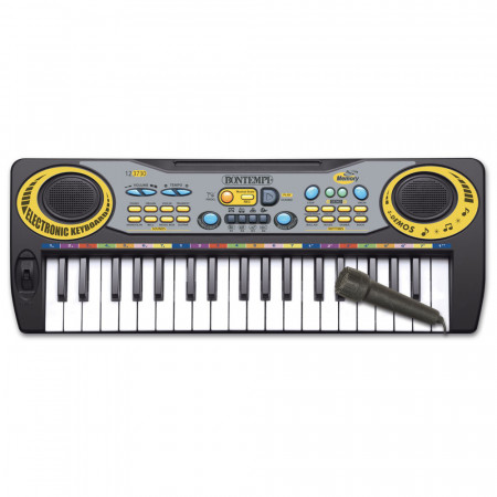 BONTEMPI elektroniskais sintezators ar mikrofonu, 12 3730 12 3730