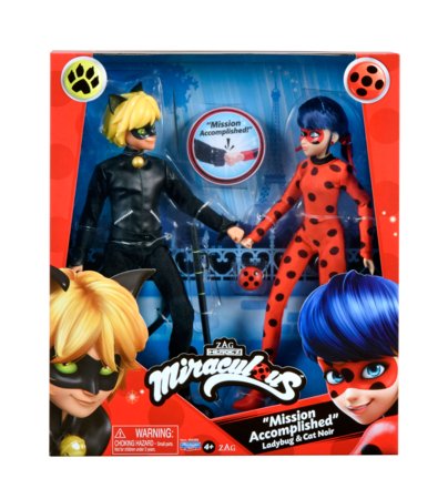 MIRACULOUS Ladybug un Cat Noir leļļu komplekts, 50365 