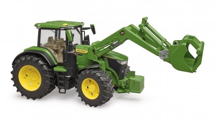 BRUDER John Deere 7R 350  Traktors  ar frontālo iekrāvēju, 03151 03151