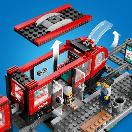 60423 LEGO® City Trains Pilsētas tramvajs un stacija 