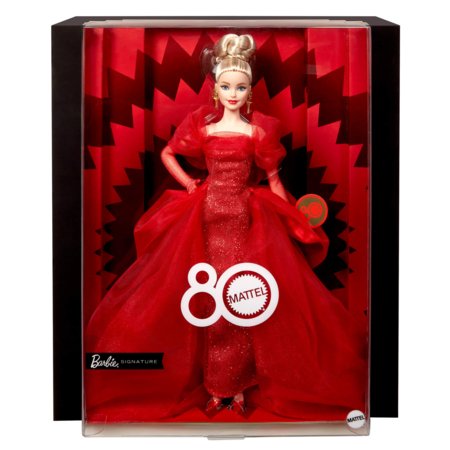 BARBIE Mattel 80. jubilejas lelle - Blondīne, JBJ17 