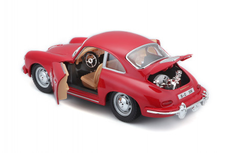 BBURAGO automašīna 1/24 Porsche 356B Coupe 1961, 18-22079 18-22079
