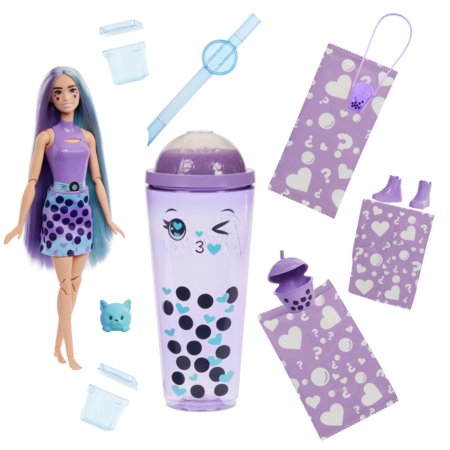 BARBIE Pop Reveal lelle burbuļtēja ar taro pienu, HTJ19 