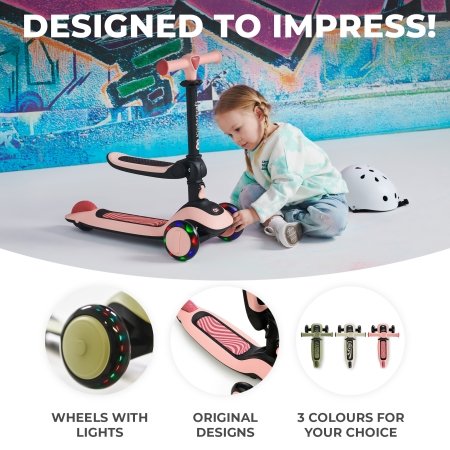 KINDERKRAFT skrejritenis HALLEY, rose pink, KRHALL00PNK0000 