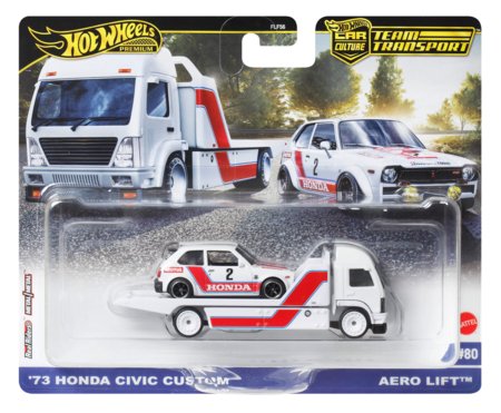 HOT WHEELS premium treileris ar automašīnu sortiments, FLF56 