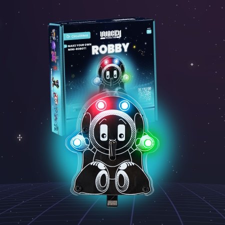 CIRCUITMESS Wacky Robot izglītojošs STEM komplekts Robby, CM-SA-ROBBY 
