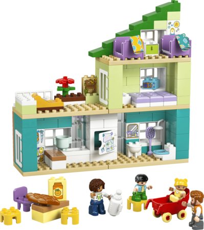 10470 LEGO® DUPLO® Pilsēta “Trīs vienā” Moderna ģimenes māja ar figūrām 