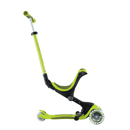 GLOBBER skrejritenis Go Up Deluxe Lights, laima zaļš, 748-606 