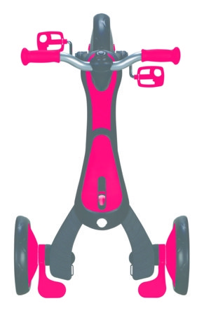 GLOBBER trīsritenis Explorer Trike Foldable 4 In 1, sarkans, 732-102 