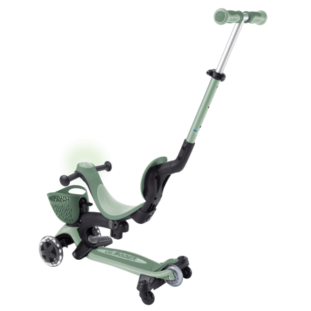 GLOBBER skrejritenis Go Up Baby Lights 360, 3in1, pasteļzaļš, 844-104 