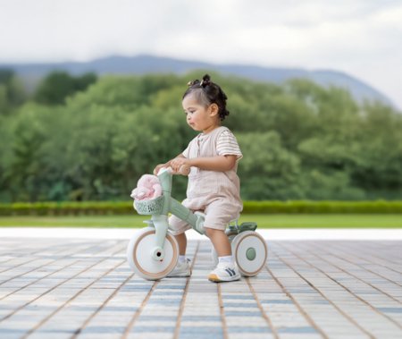GLOBBER mācību trīsritenis Learning Trike 2in1 Plus, pistāciju, 737-109 
