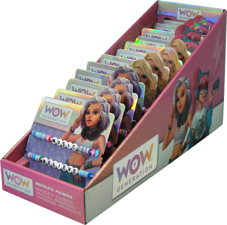WOW GENERATION rokassprādzes ar ziņojumu kastītes iepakojumu, WOW00008 