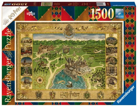 "RAVENSBURGER puzle ""Cūkkārpas karte"", 1500 gab.,16599" 16599