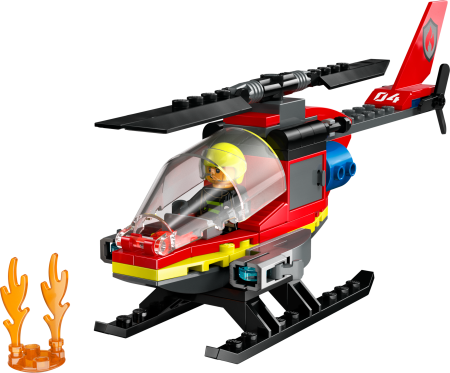 60411 LEGO® City Ugunsdzēsēju Glābšanas Helikopters 