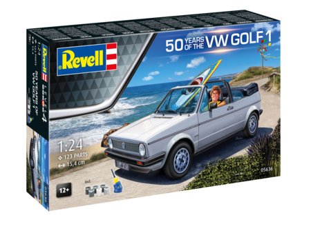 REVELL auto modelis 50 Years of the VW Golf 1, 05636 