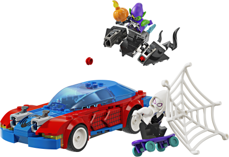 76279 LEGO® Super Heroes Marvel Zirnekļcilvēka Sacīkšu Auto Un Venom Zaļais Goblins 