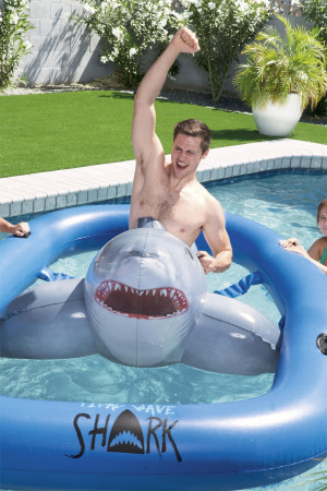 BESTWAY piepūšamā rotaļlieta Tidal Wave Shark 3.10m x 2.13m, 41124 41124