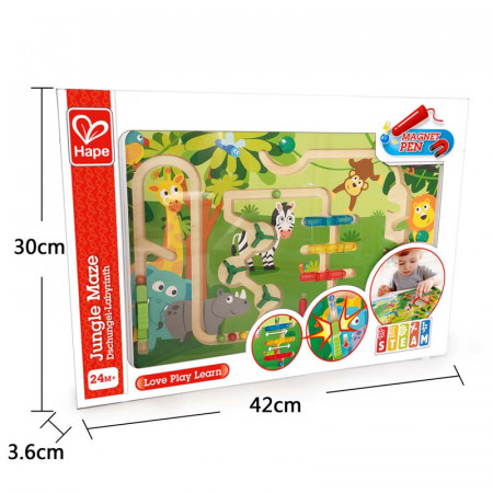 HAPE izglītojošā rotaļlieta Jungle Maze, E1714 E1714