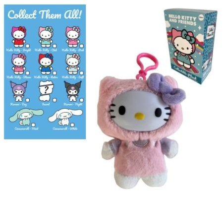 HELLO KITTY plīša atslēgu piekariņš, 13 cm, dažādi, 2291210 