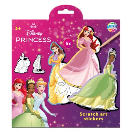 MOXY DISNEY PRINCESS noskrāpējamo uzlīmju komplekts, TT045200 