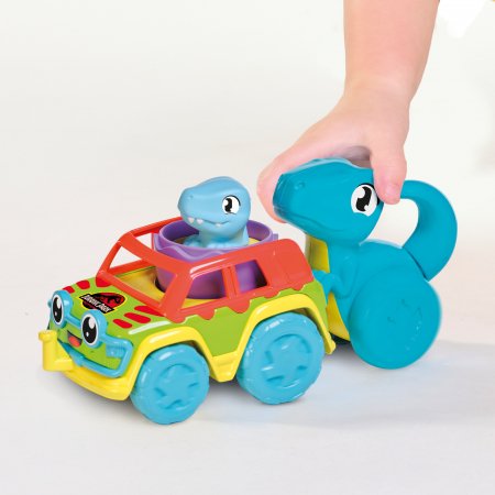 TOMY automašīnu komplekts ar dinozauru Chase & Roll Raptors, E73251 E73251