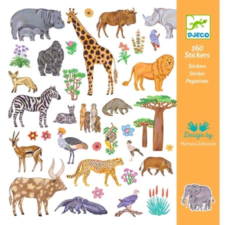 DJECO uzlīmju komplekts Kenya (160 gab.), DJ09284 