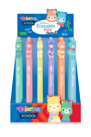 COLORINO Dzēšamā pildspalva Llamas assort., 29652PTR 