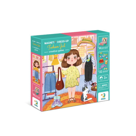 DODO magnētiskā spēle Saģērbt Modes meiteni, 200243 