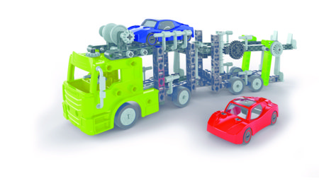 CLEMENTONI SCIENCE&PLAY MECHANICS celtniecība Auto transportētājs, 75132BL 