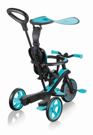 GLOBBER trīsritenis Explorer Trike Foldable 4 In 1, zilganzaļa, 732-105 