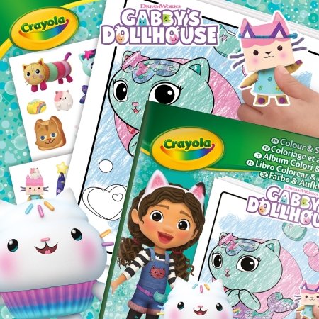 CRAYOLA radošais komplekts Color & Sticker, Gabby's Dollhouse, 04-7025G 