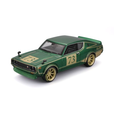 MAISTO DIE-CAST 1:24 sacīkšu automodelis Design Tokyo Mods - 1973 Nissan Skyline 2000GT-R, 32539 