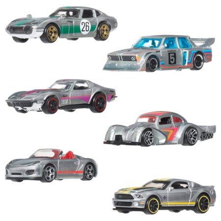 HOT WHEELS 1:64 sešu ZAMAC modeļu komplekts, JLB26 