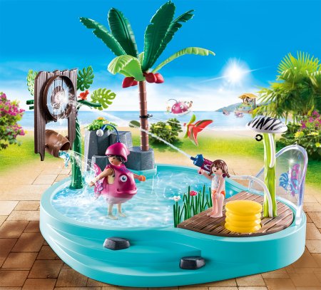 PLAYMOBIL FAMILY FUN Mazs baseins ar ūdens smidzinātāju, 70610 70610
