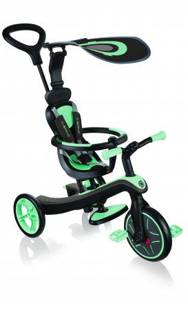 GLOBBER trīsritenis Trike Explorer 4in1, piparmētras zaļš, 632-206-2 632-206-2