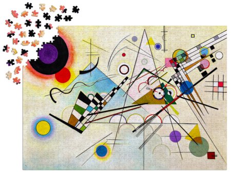 ENJOY PUZZLE puzle KOMPOZĪCIJA VIII, WASSILY KANDINSKY, 1000 gab., 68 × 48 cm, Enjoy-1545 