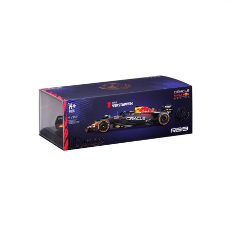 BBURAGO 1:24 automašīnas modelis ar displeja lodziņu Red Bull RB19, 18-28030 