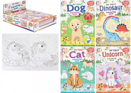 My first krāsojamā grāmata, assort., 389115 