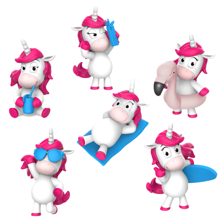 INKEE vannas bumba ar pārsteigumu Unicorn Beach, 35832EN 