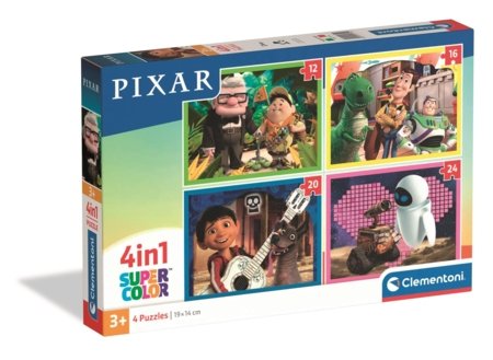 CLEMENTONI puzle Pixar, 4in1, 21754 