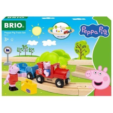 BRIO PEPPA PIG vilciena komplekts ar sliedēm, 36123 