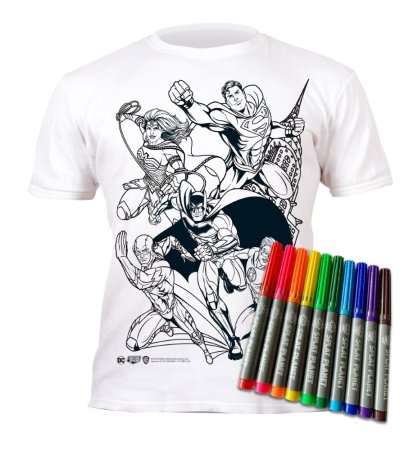 SPLAT PLANET T-krekla krāsošanas komplekts Justice League 5-6y, SP46093 
