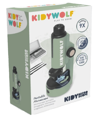 KIDYWOLF pārnēsājams mikroskops KIDYMICROSCOPE, KIDYMICROSCOPE-GR 