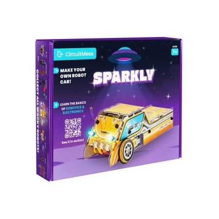 CIRCUITMESS Wacky Robot izglītojošs STEM komplekts Sparkly, CM-SA-SPARKLY 