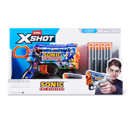 XSHOT rotaļu pistole Sonic The Hedgehog, 8gab., sortiments, 36679 