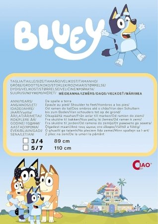 CIAO kostīms BLUEY,  3-4 gadu, 11790.3-4 